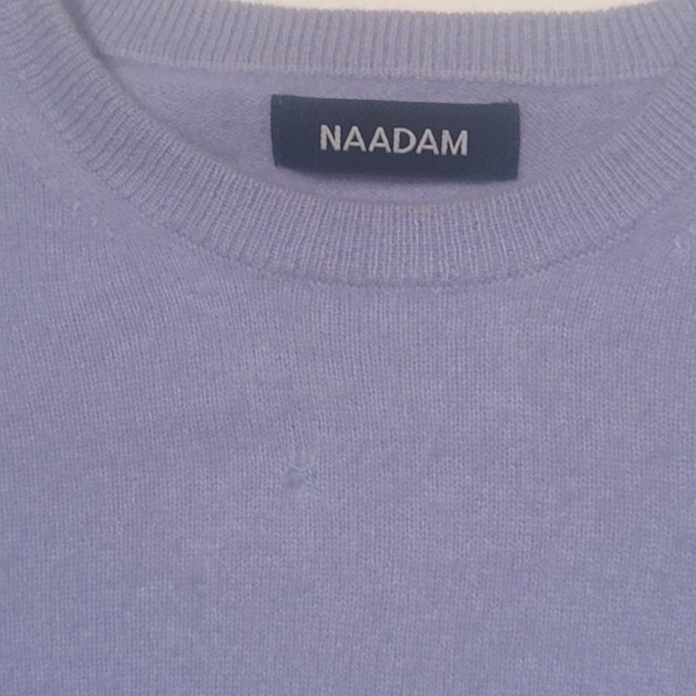 NAADAM Cashmere Essential Sweater in Powder Blue US XXS